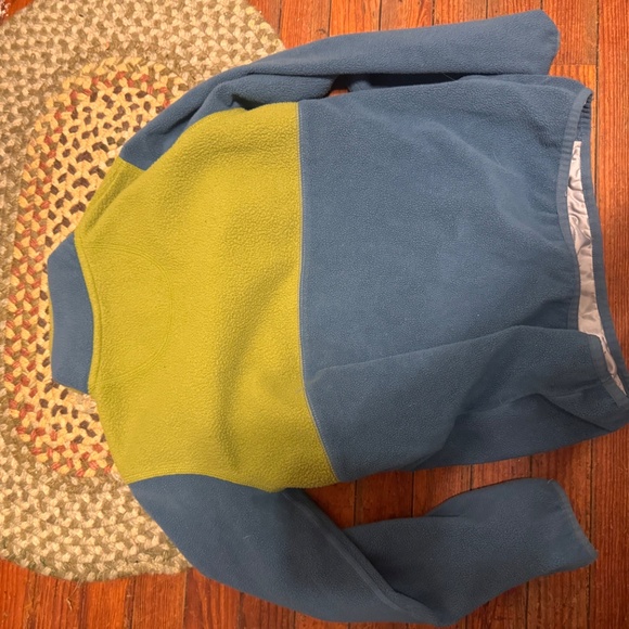 L.L. Bean Kids Olive and Blue Fleece youth size 10-12 - Picture 5 of 5